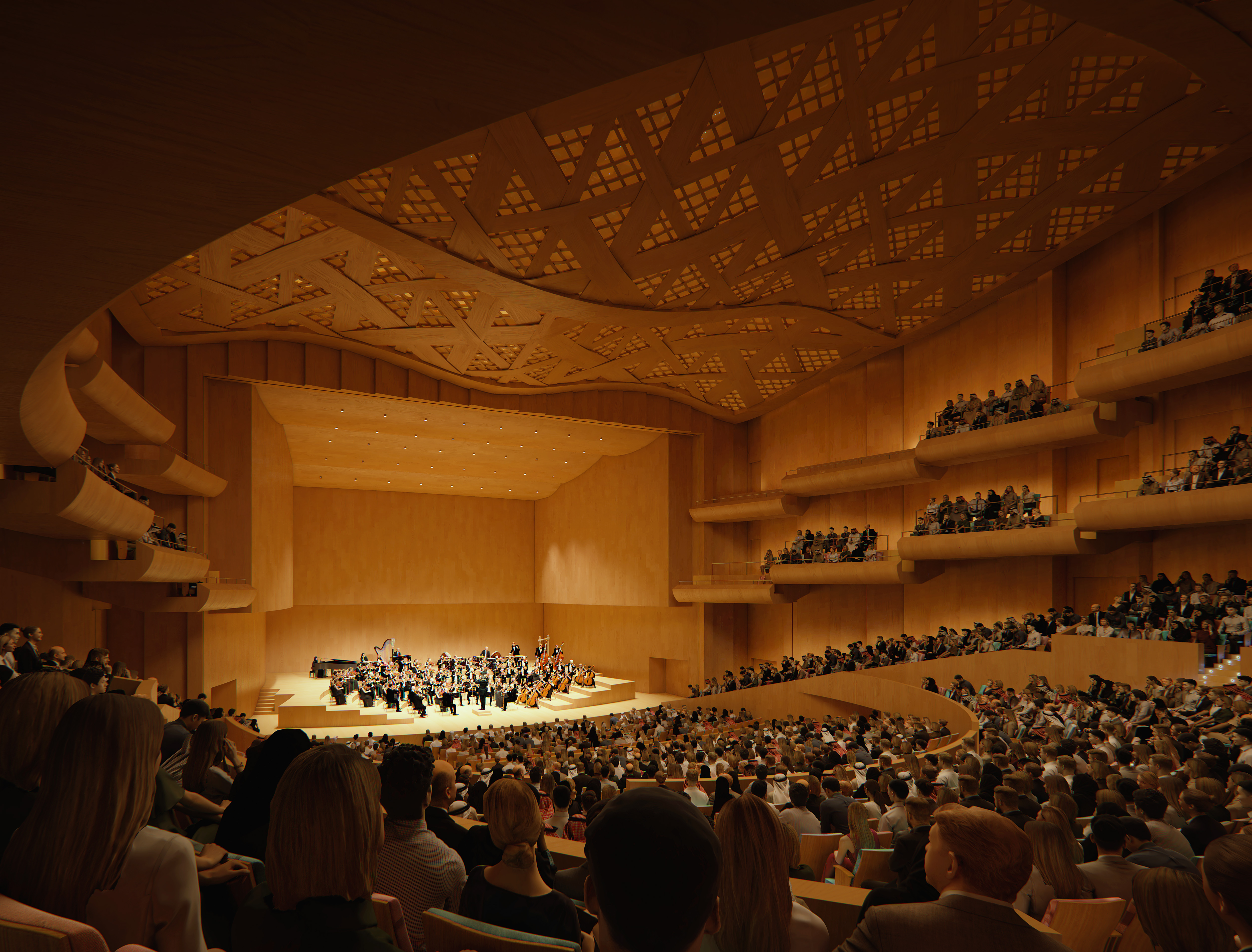 Concert Hall — interior render (confidential)